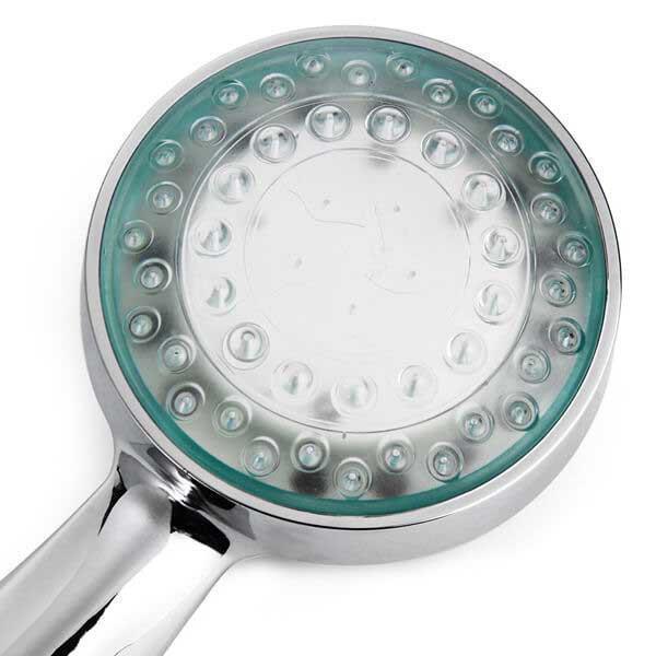 Color Changing LED Shower Head ( No Battery / No Electricity Needed ) - RAPBLUE