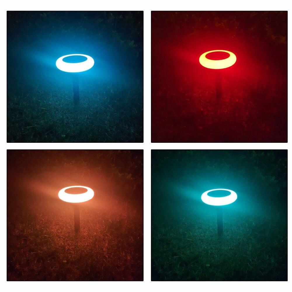 Colored Solar Lights Outdoor Color Changing Multicolor Led Colorized Pathway Decorative Colorful Garden Landscape Waterproof Light - RAPBLUE