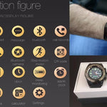 New Bluetooth Clock Smart Sports Watch Men for Android Support SIM TF Card Alarm Clock Camera - RAPBLUE
