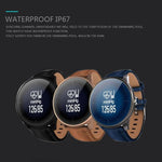 New Health Band Bluetooth Wristband with Blood Pressure Heart Rate Fitness Monitor Smart Watch Bracelet - RAPBLUE