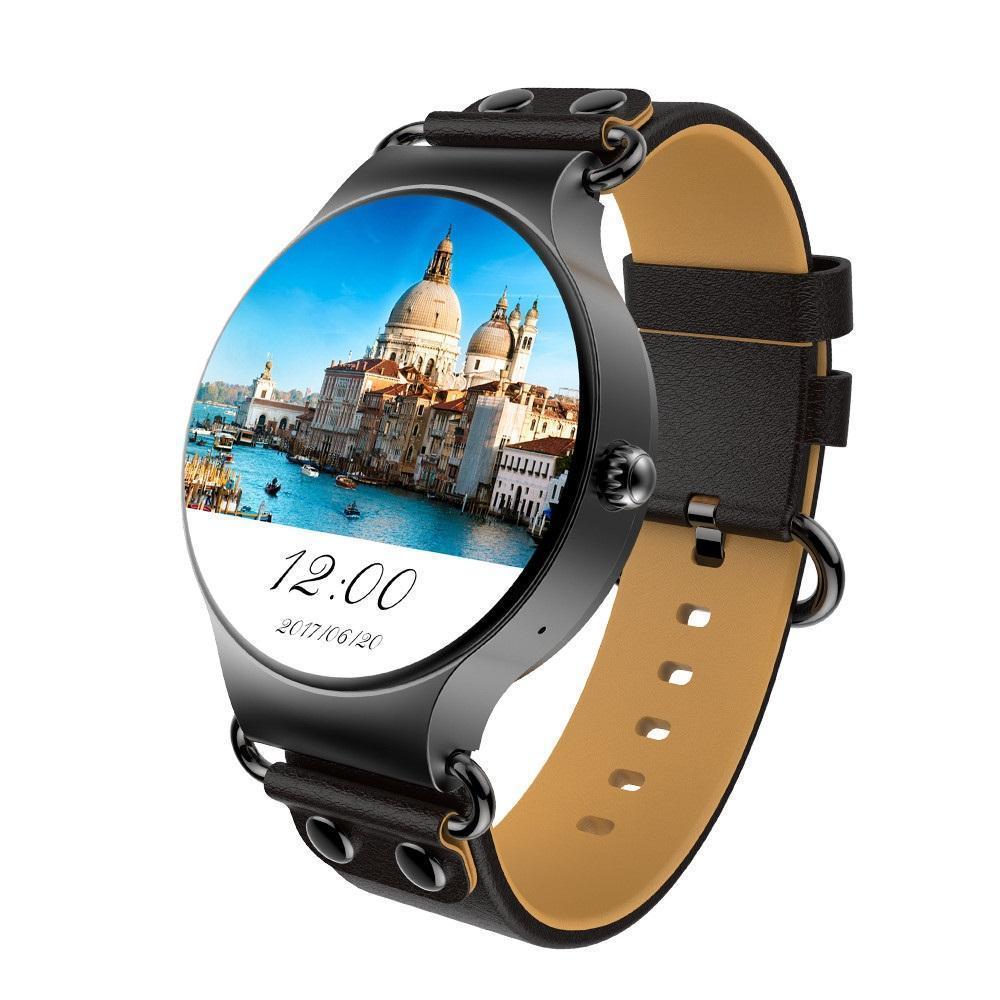 New Luxury 3G Android Smartwatch Phone with Quad Core 1.0GHz 8GB ROM GPS Heart Rate Pedometer - RAPBLUE