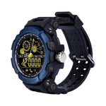 New Rugged Fitness Smartwatch Passometer Smart Clock Waterproof Watch Activities tracker for iPhone Android Phones - RAPBLUE