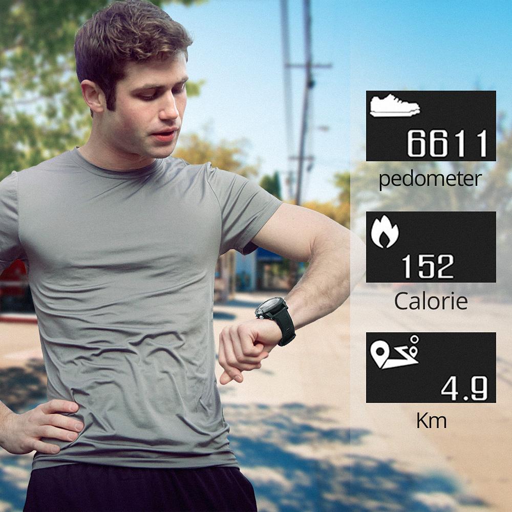 New Smartwatch Android Watch OLED Blood Oxygen Pressure Heart Rate IP68 Waterproof Long Standby Sports Smart Watch - RAPBLUE