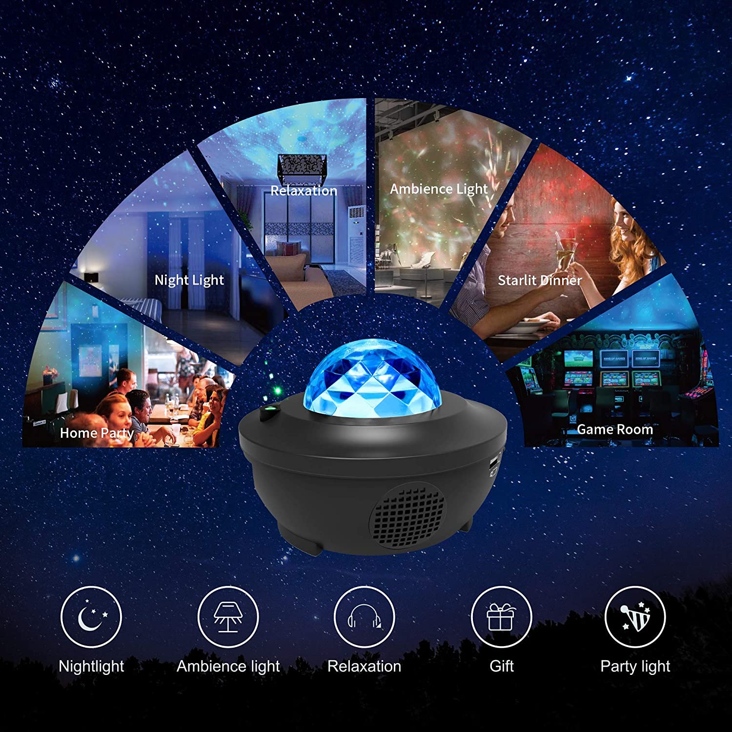 GalaxyVerse™ LED Projector - RAPBLUE