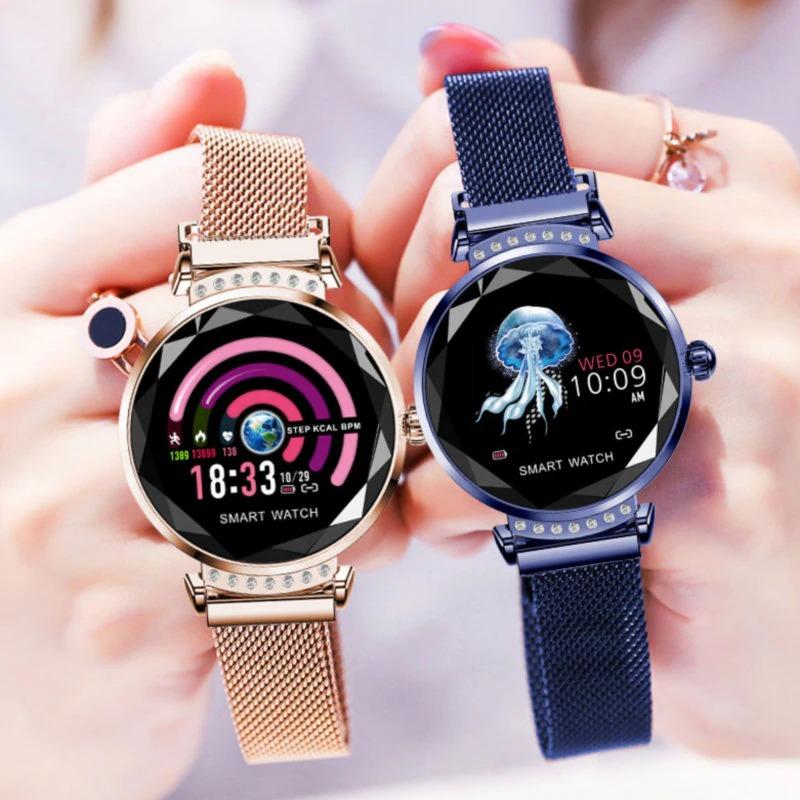 Ladies 3D Diamond Glass Smartwatch - RAPBLUE