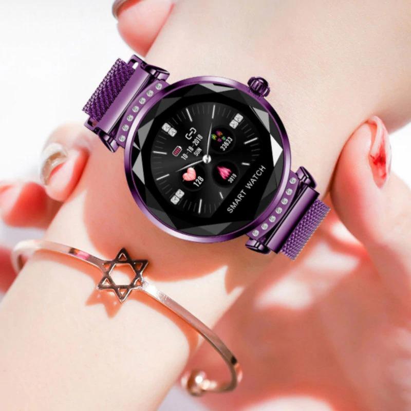 Ladies 3D Diamond Glass Smartwatch - RAPBLUE