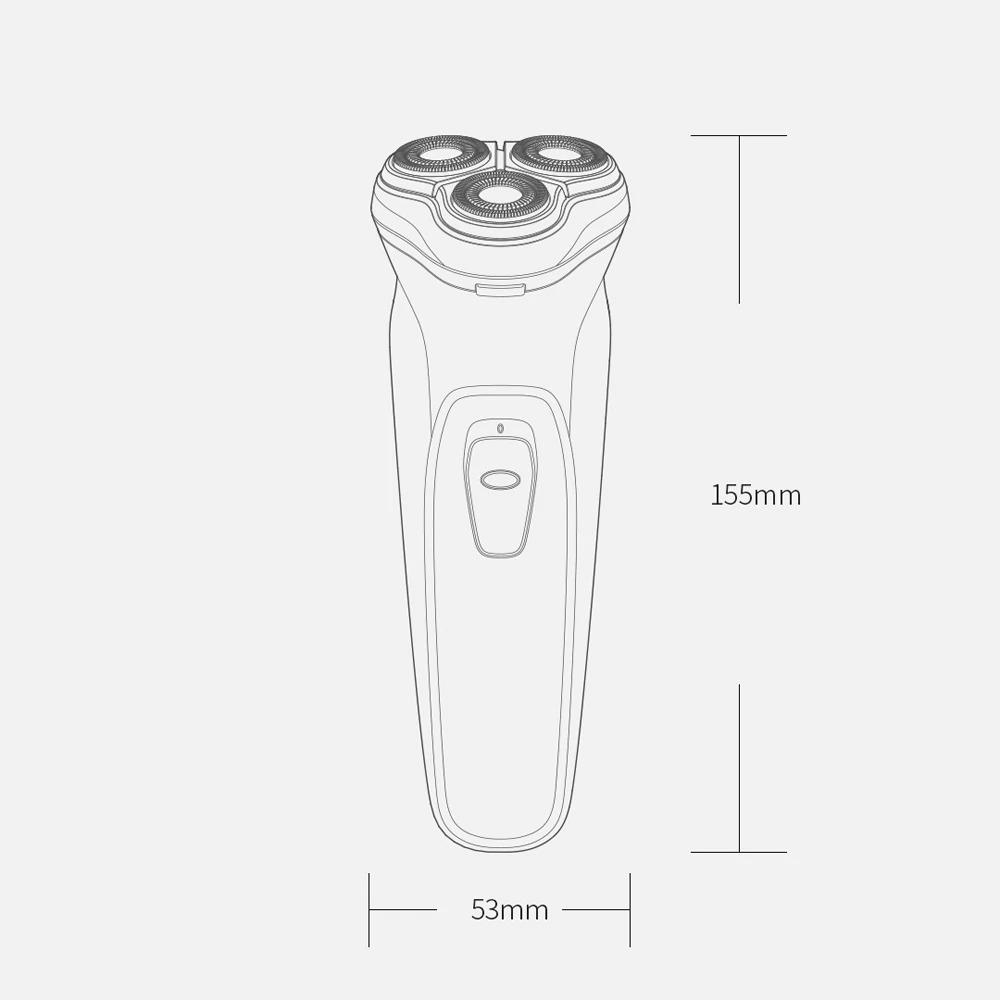 Smart Rechargeable 3D Electric Shaver For Men - RAPBLUE