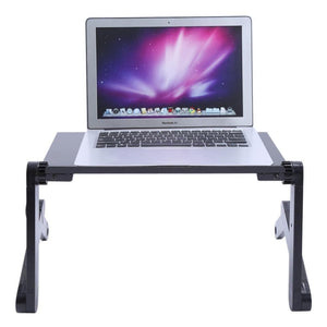 Aluminium Adjustable Laptop Stand for Bed or Desk (48x26cm/18.8x10") - RAPBLUE