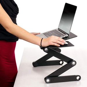 Aluminium Adjustable Laptop Stand for Bed or Desk (48x26cm/18.8x10") - RAPBLUE