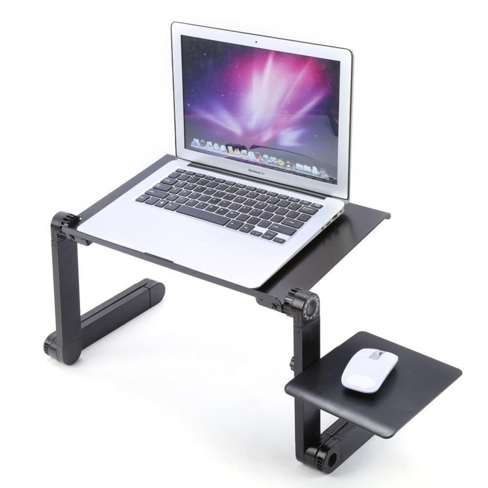 Aluminium Adjustable Laptop Stand for Bed or Desk (48x26cm/18.8x10") - RAPBLUE