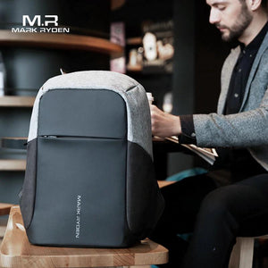 Mark Ryden Anti-Theft Backpack with USB Charging Port - RAPBLUE