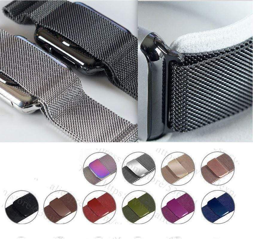 Milanese loop stainless steel apple watch bands - RAPBLUE