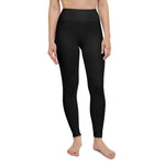 High Waisted UltraFit Yoga Leggings - black - RAPBLUE