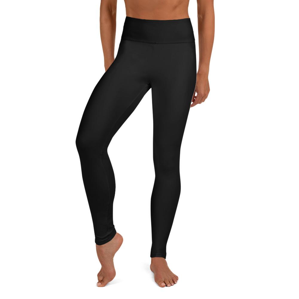 High Waisted UltraFit Yoga Leggings - black - RAPBLUE