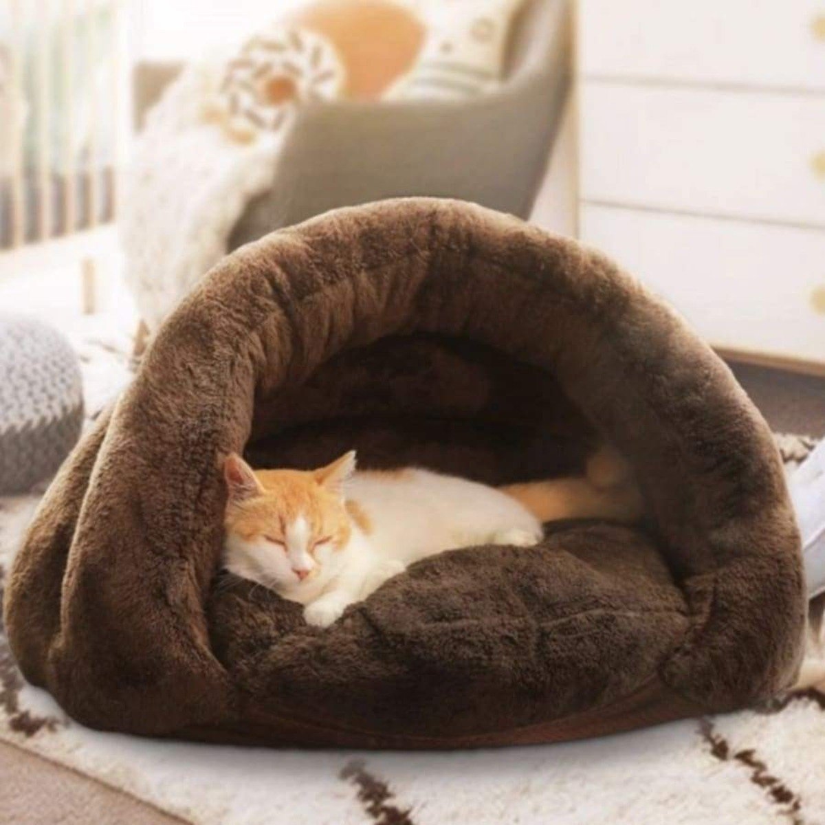 Cosy Heated Cat Bed - RAPBLUE