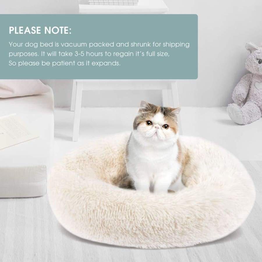 Round & Raised Cat Marshmallow Bed - RAPBLUE