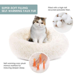 Round & Raised Cat Marshmallow Bed - RAPBLUE