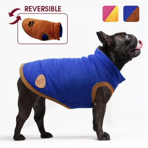 Warm Reversible Dog Winter Coat - RAPBLUE