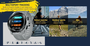 New Sport Bluetooth Smart Watch Heart Rate Monitor All-Day Activity Tracking Pedometer For iPhone Android - RAPBLUE