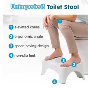 Folding multi -function toilet stool - RAPBLUE