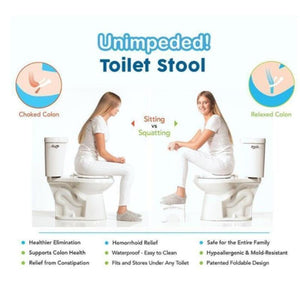 Folding multi -function toilet stool - RAPBLUE