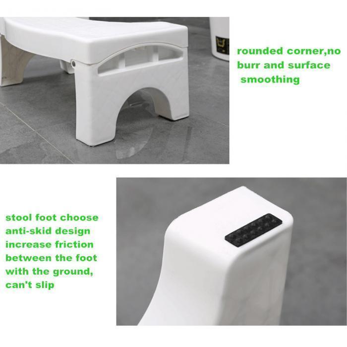 Folding multi -function toilet stool - RAPBLUE