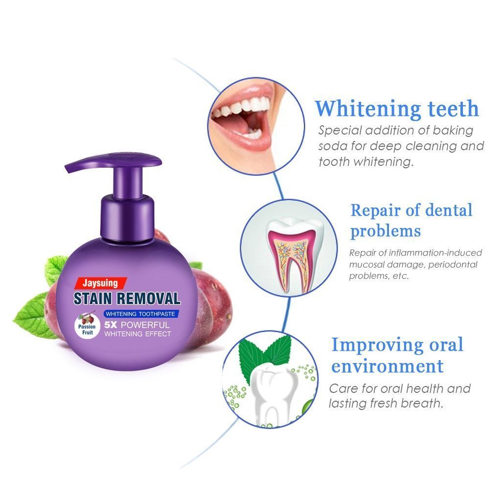 Intensive Stain Removal Teeth Whitening Toothpaste - RAPBLUE