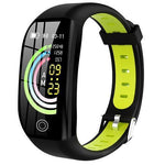 New IP68 Waterproof Fitness Bracelet Blood Pressure Monitor Sleep Tracker Pedometer Smartwatch - RAPBLUE