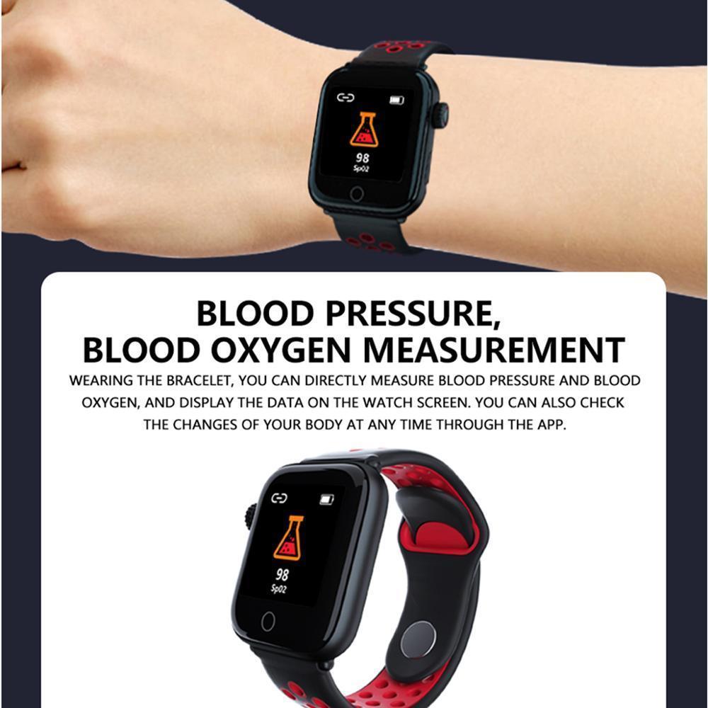 New Heart Rate Blood Pressure Monitor Multi-Sport IP67 Waterproof Smart Watch For Android IOS - RAPBLUE