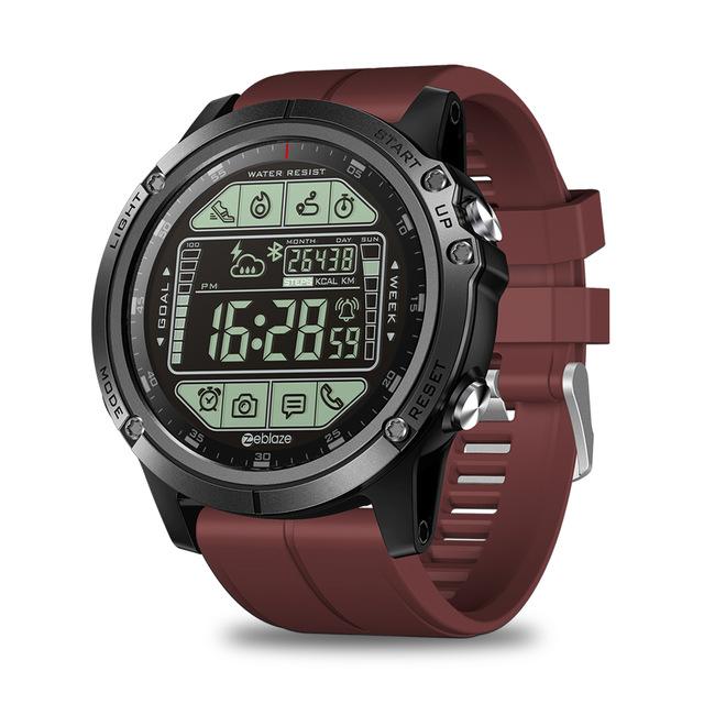 New Water Resistant Rugged Outdoor Smartwatch Real-time Weather Calorie Fitness Tracker - RAPBLUE