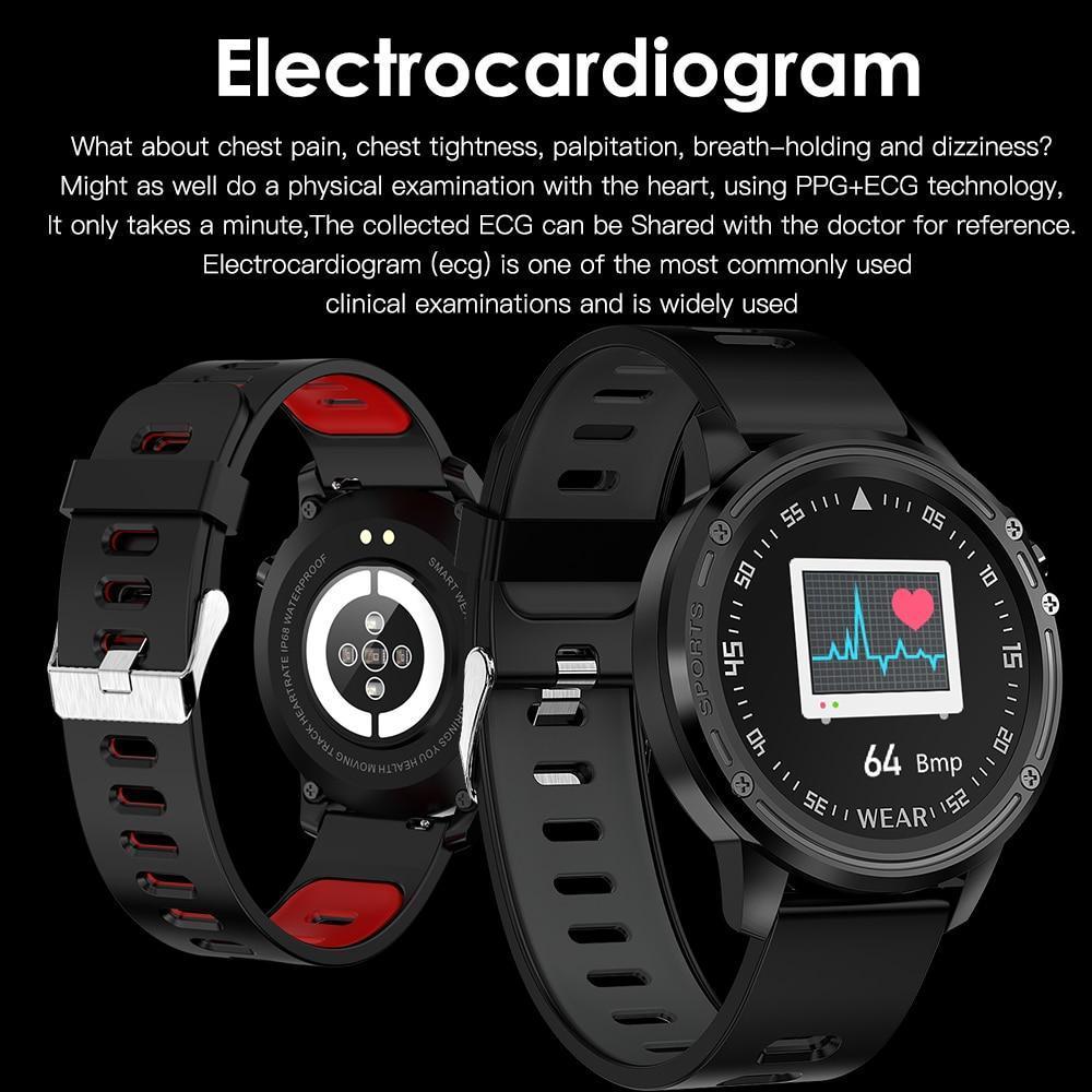 New Men's Muliti-Sport Blood Pressure Heart Rate Monitor IP68 Waterproof Smart Watch For Android iPhone - RAPBLUE
