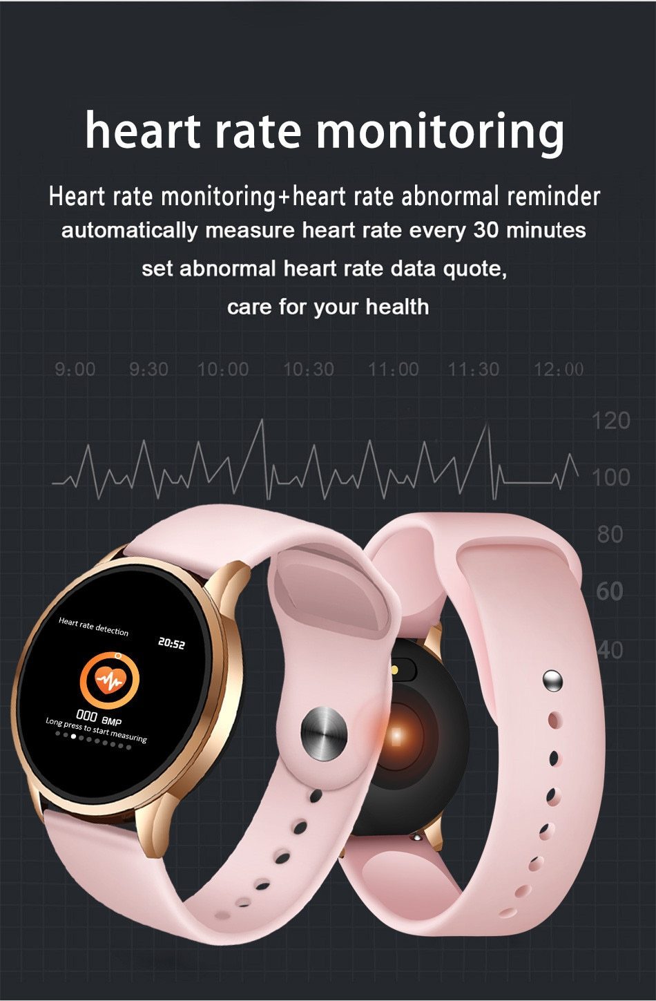 New IP67 Waterproof Smart Watch Bracelet Heart Rate Monitor Pedometer Smartwatch For iPhone Samsung Xiaomi - RAPBLUE