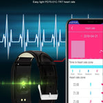 New Women's 1.14" IP68 Waterproof Heart Rate Stopwatch Fitness Tracker Smartwatch Bracelet For Android IOS - RAPBLUE