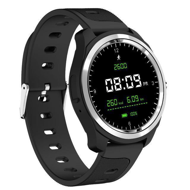 Bluetooth Heart Rate Blood Pressure Voice Assistant Music Control Weather Forecast Fitness Sport Smartwatch - RAPBLUE