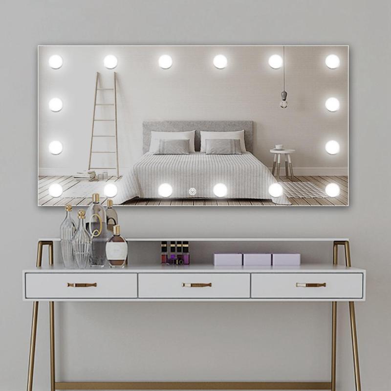 Light up Makeup Mirror Full Length Mirror with Lights LED Vanity Lights - RAPBLUE