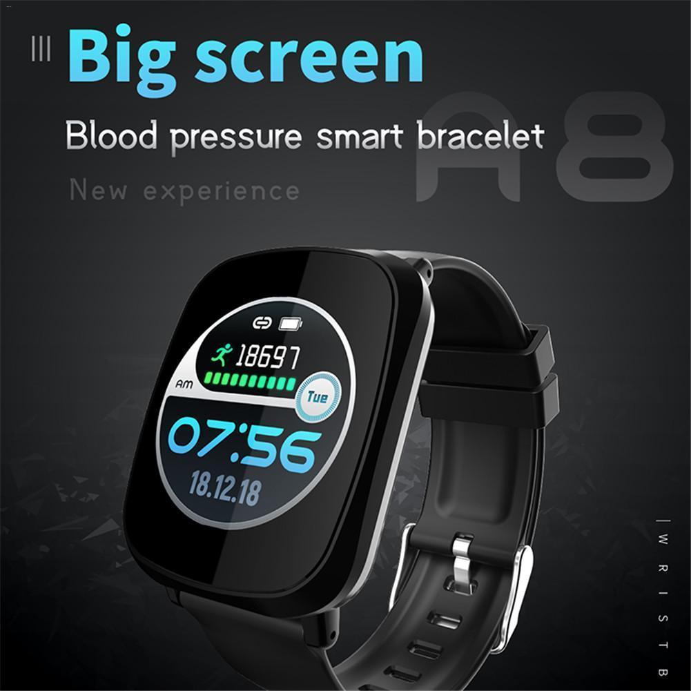 New Multifunctional Heart Rate Blood Pressure Monitoring Pedometer Sport Fitness Tracker Smart Wristband - RAPBLUE