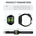 New Multifunctional Heart Rate Blood Pressure Monitoring Pedometer Sport Fitness Tracker Smart Wristband - RAPBLUE