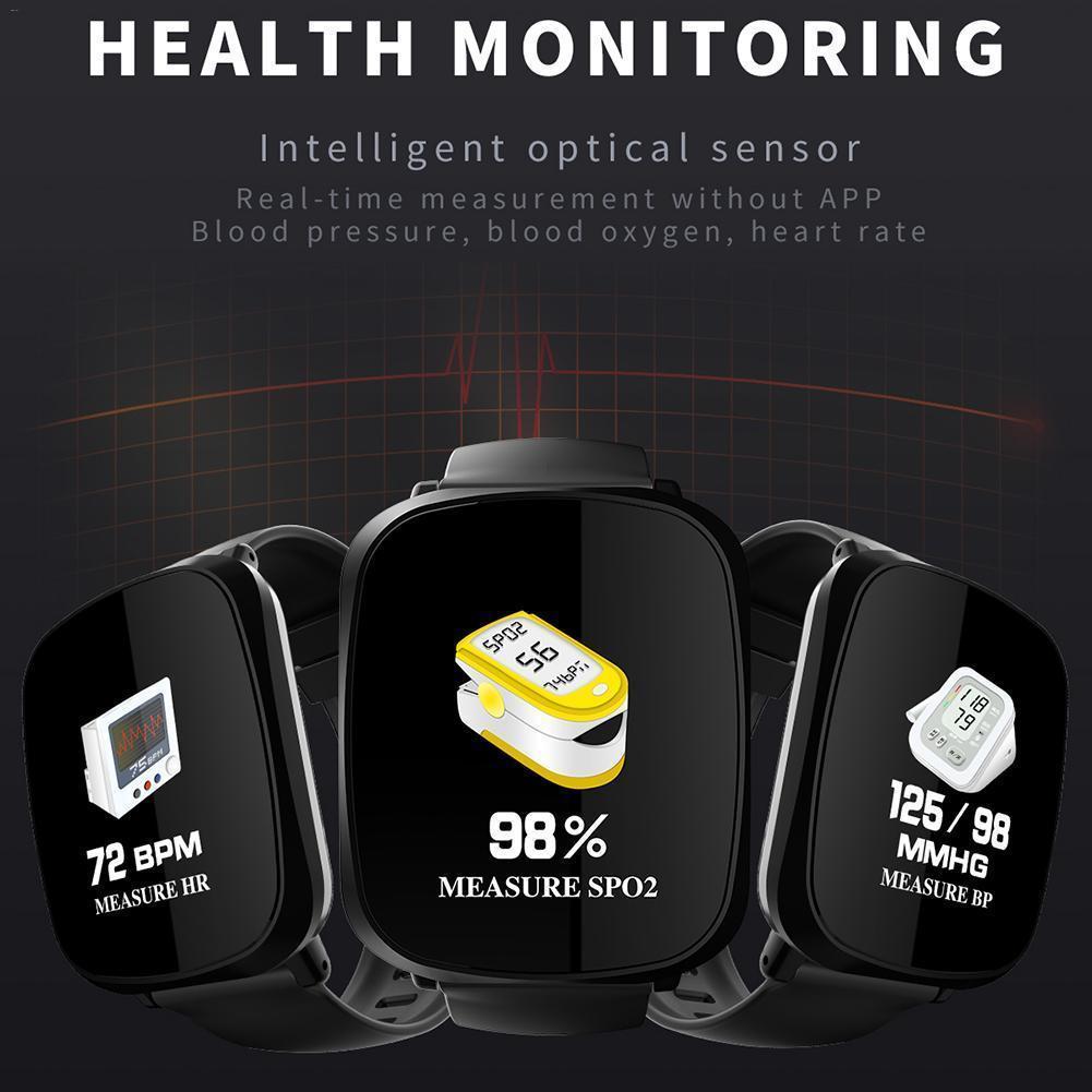New Multifunctional Heart Rate Blood Pressure Monitoring Pedometer Sport Fitness Tracker Smart Wristband - RAPBLUE