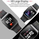 New IP68 Waterproof Heart Rate Monitor Weather Forecast Activity Fitness Tracker Sport Smartwatch - RAPBLUE