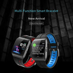New IP68 Waterproof Heart Rate Monitor Weather Forecast Activity Fitness Tracker Sport Smartwatch - RAPBLUE