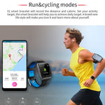 New IP68 Waterproof Heart Rate Monitor Weather Forecast Activity Fitness Tracker Sport Smartwatch - RAPBLUE