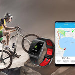 New IP68 Waterproof Heart Rate Monitor Weather Forecast Activity Fitness Tracker Sport Smartwatch - RAPBLUE