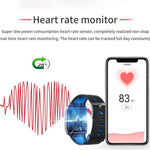 New IP68 Waterproof Heart Rate Monitor Weather Forecast Activity Fitness Tracker Sport Smartwatch - RAPBLUE