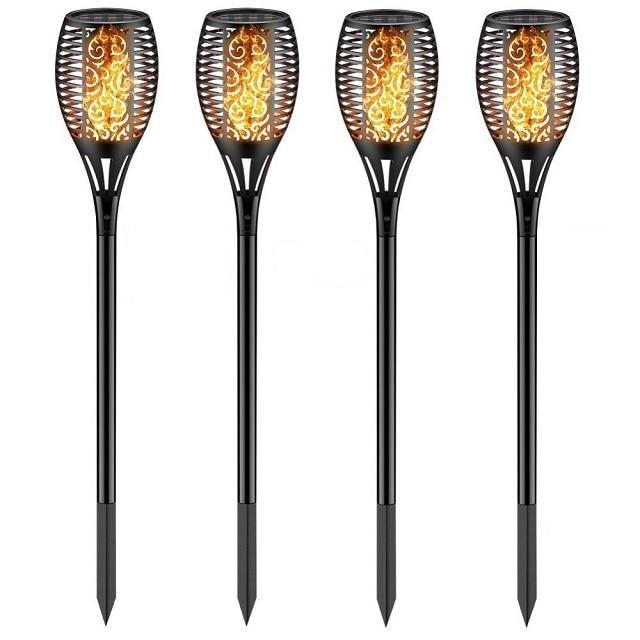 Solar Lights Outdoor Decorative - Solar Garden Lights - Landscape Lighting - Flame Light Torch Dancing Flickering Lawn Lamp - RAPBLUE