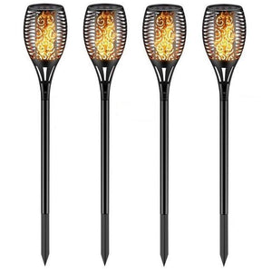 Solar Lights Outdoor Decorative - Solar Garden Lights - Landscape Lighting - Flame Light Torch Dancing Flickering Lawn Lamp - RAPBLUE