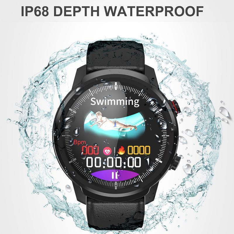 New IP68 Waterproof Heart Rate Pedometer Fitness Tracker Smartwatch For iPhone Androids - RAPBLUE