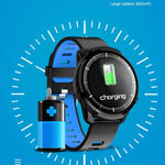 New IP68 Waterproof Heart Rate Pedometer Fitness Tracker Smartwatch For iPhone Androids - RAPBLUE