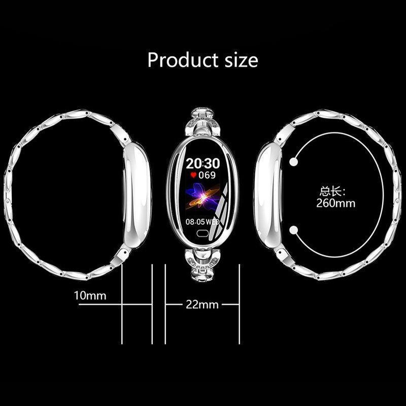 New Fitness Heart Rate Sleep Monitor Sport Bracelet Smartwatch For Ladies Women - RAPBLUE