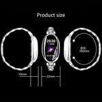 New Fitness Heart Rate Sleep Monitor Sport Bracelet Smartwatch For Ladies Women - RAPBLUE