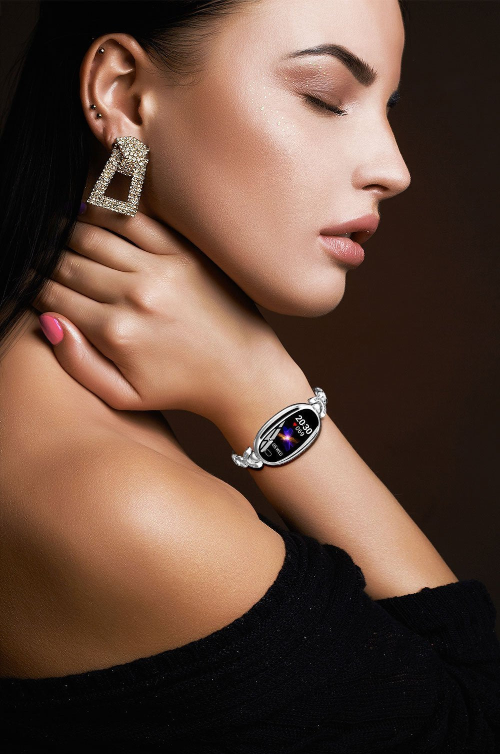 New Fitness Heart Rate Sleep Monitor Sport Bracelet Smartwatch For Ladies Women - RAPBLUE